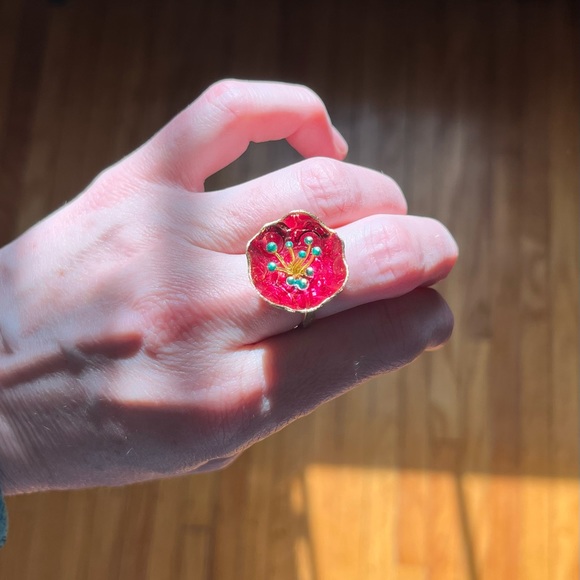 NWT Handmade Enamel Ring - Picture 3 of 5